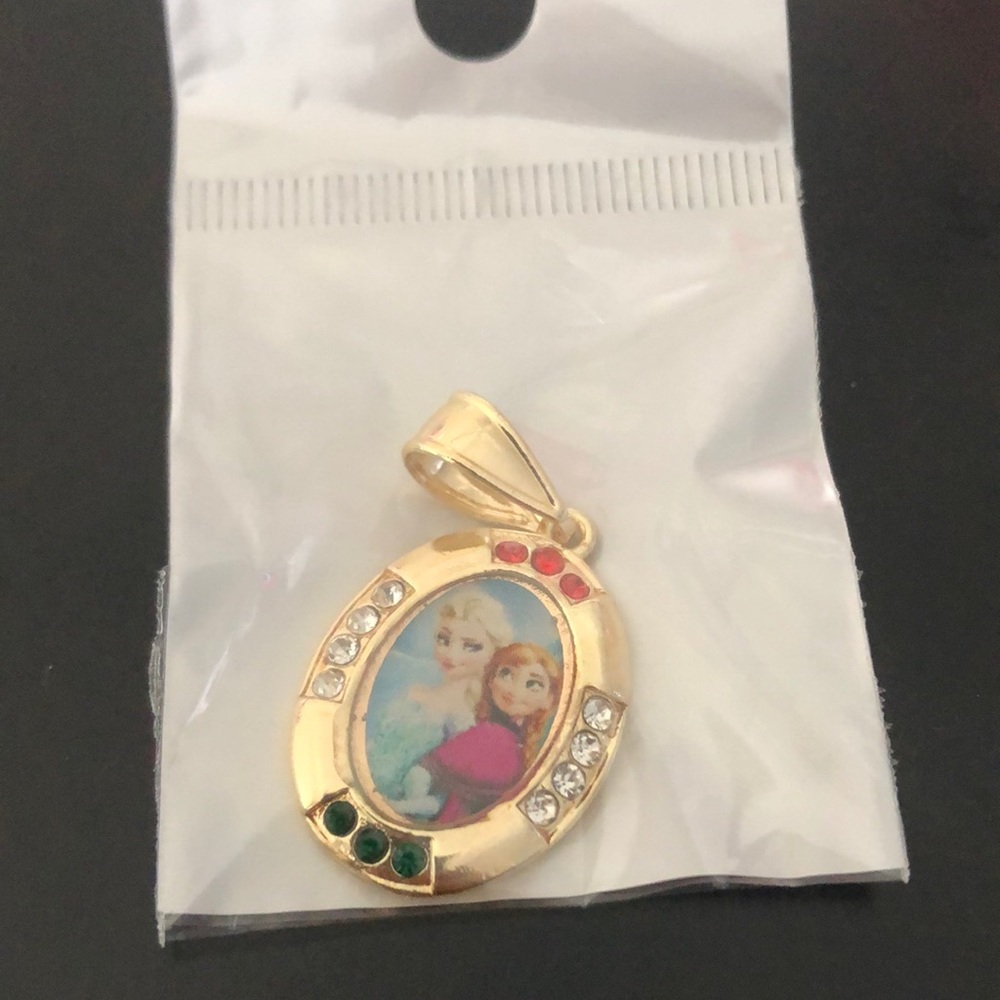 14K Gold Plated Frozen Pendant